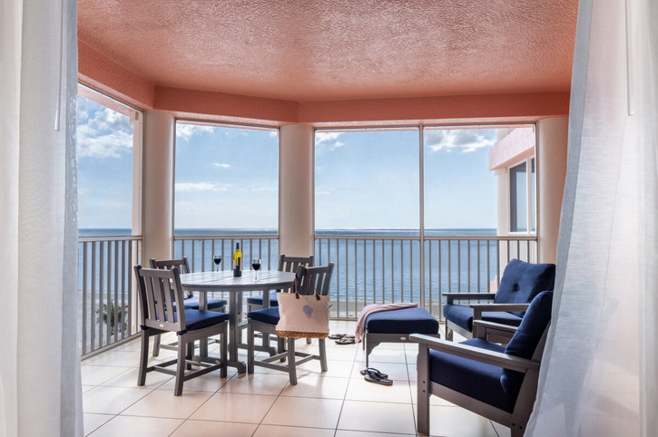 Balcony, Captiva Villas, Pink Shell Beach Resort & Marina, Fort Myers Beach, Florida