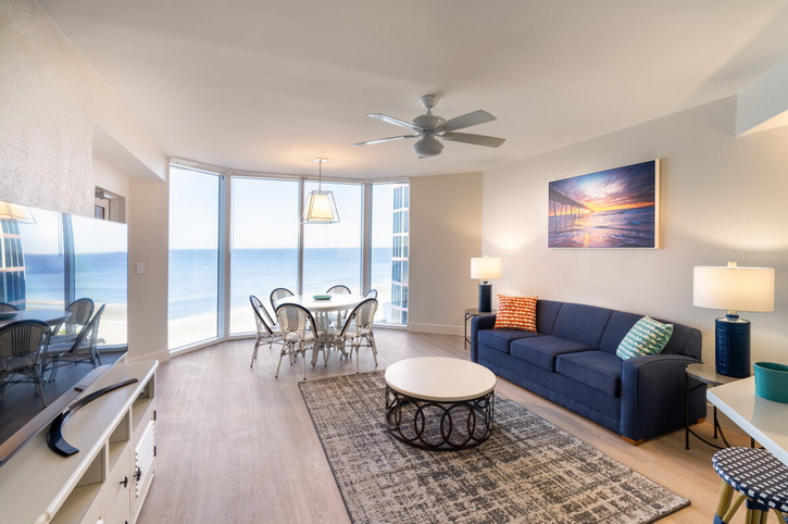 Living Room, White Sand Villas, Pink Shell Beach Resort & Marina, Fort Myers Beach, Florida
