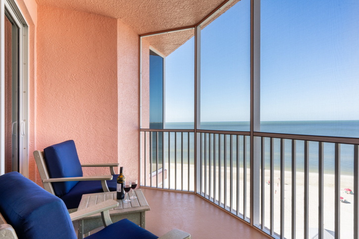 Balcony, White Sand Villas, Pink Shell Beach Resort & Marina, Fort Myers Beach, Florida