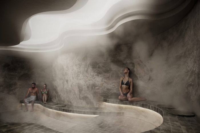 Spa Steambath, Everwild Canmore, Canada