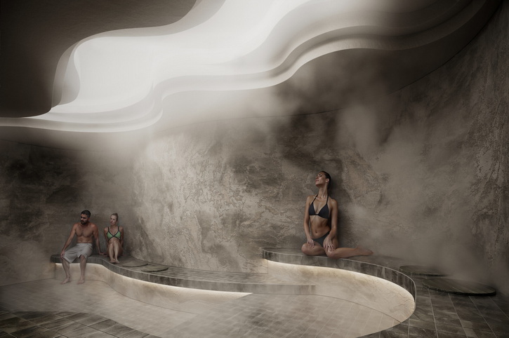 Spa Steambath, Everwild Canmore, Canada