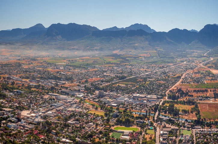 Aerial View, Paarl, South Africa