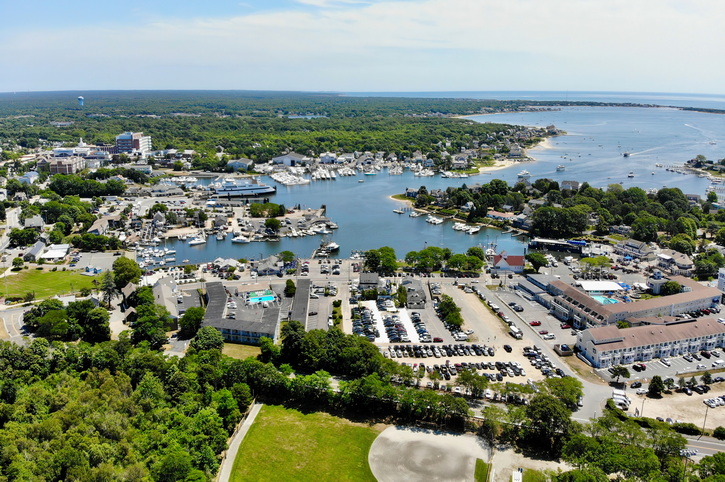 Hyannis Harbor Aerial at Barnstable Cape Cod