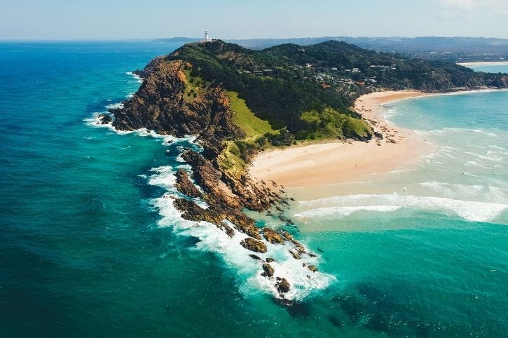 Aerial View of Byron Bay