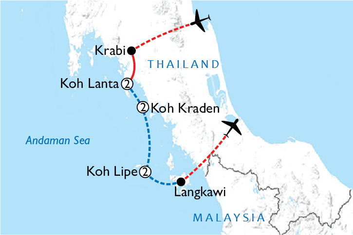 Map of Andaman Island Odyssey