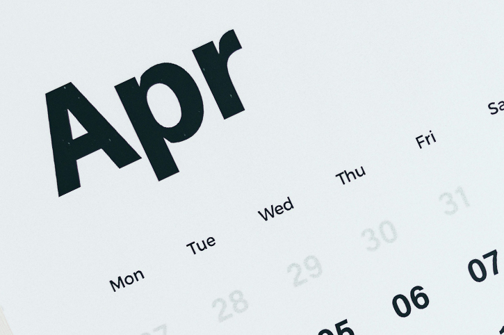 Best Long Haul Holidays in April, Calendar View