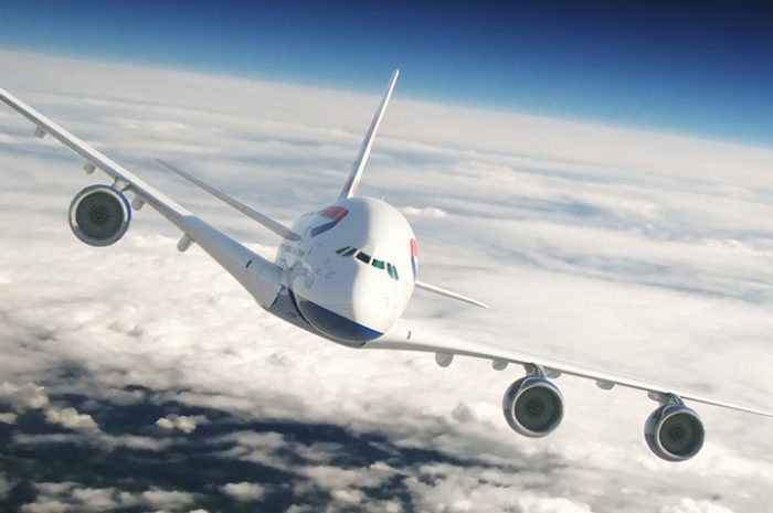British Airways A380 in flight