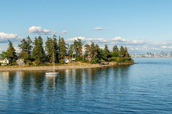 Bainbridge Island & Seattle Skyline