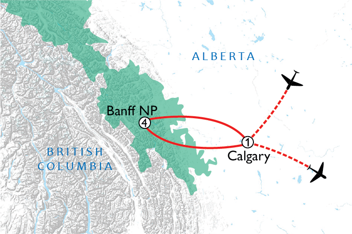 Map of Banff At Christmas