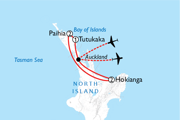 Bay of Islands Self Drive Route Map