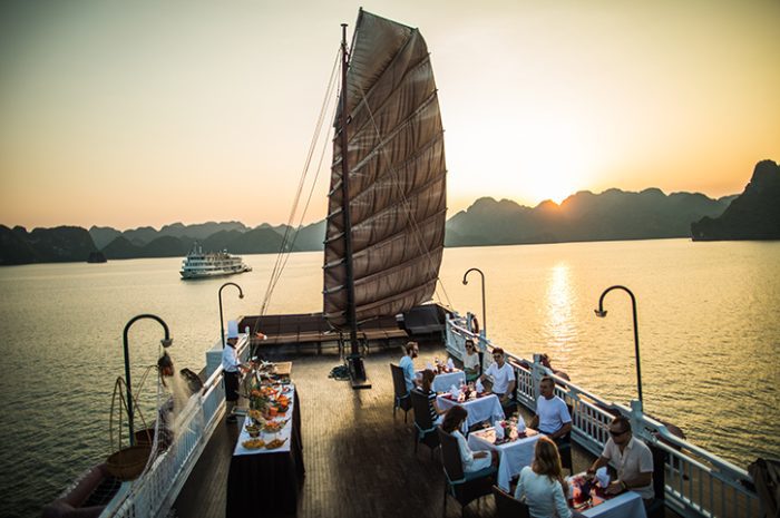 Sunset BBQ, Bhaya Legend, Halong Bay, Vietnam