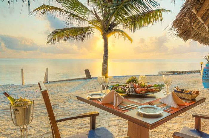 Sunset dinner, Bluebay Beach Resort & Spa