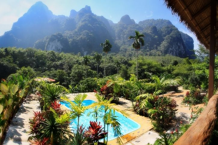 Elephant Hills Khao Sok, Swimming Pool & Mountain View