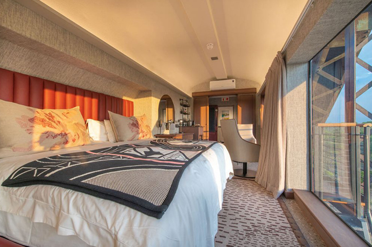 Bedroom, Carriage Suite, Kruger Shalati, Kruger National Park, South Africa