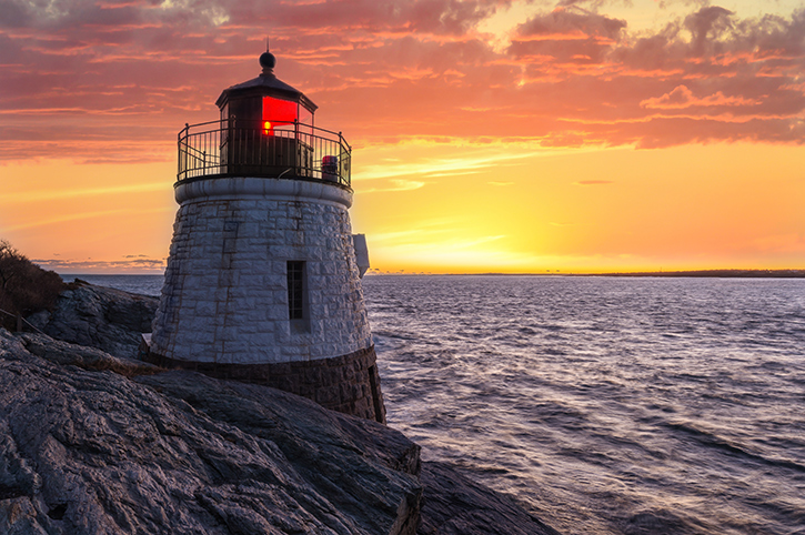 Castle Hill Lighthouse, Boston, USA