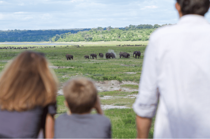 Chobe Game Lodge Family on Safari