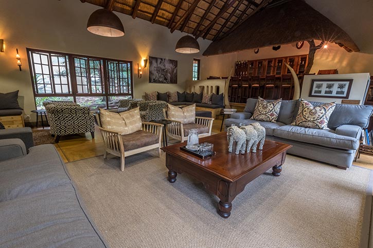 Elephant Plains Lodge Bar Area
