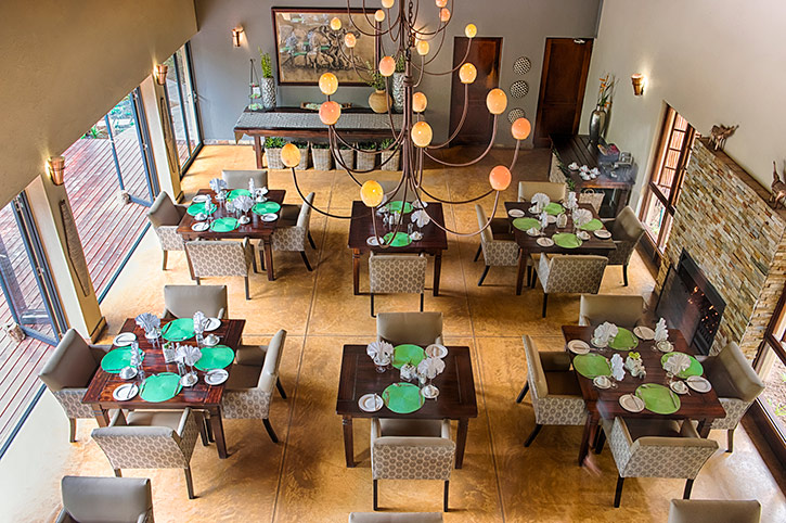 Elephant Plains Lodge Dining Area