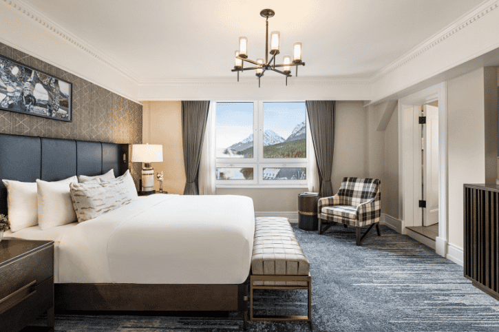 Bedroom at Fairmont Banff Springs