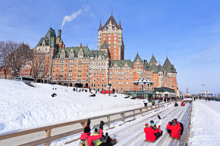Fairmont Le Chateau Frontenac, quebec - defferin terrace tobogan