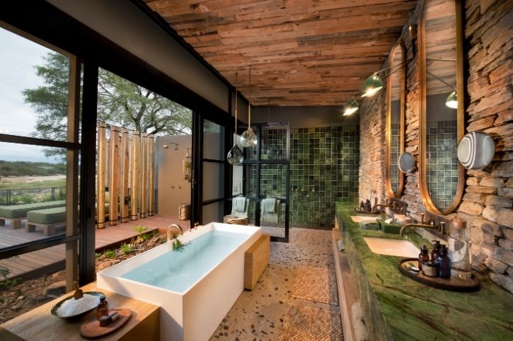 Guest Suite Bathroom, Tengile River Lodge, Sabi Sands Game Reserve, Greater Kruger, South Africa