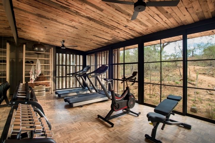 Gym, Tengile River Lodge, Sabi Sands Game Reserve, Greater Kruger, South Africa