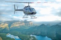 Helicopter flight over Blyde Canyon, Lion Sands, South Africa