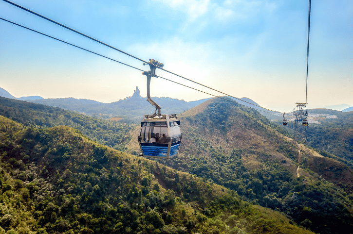 Hong Kong, Ngong Ping 360 cable car, Lantau Island