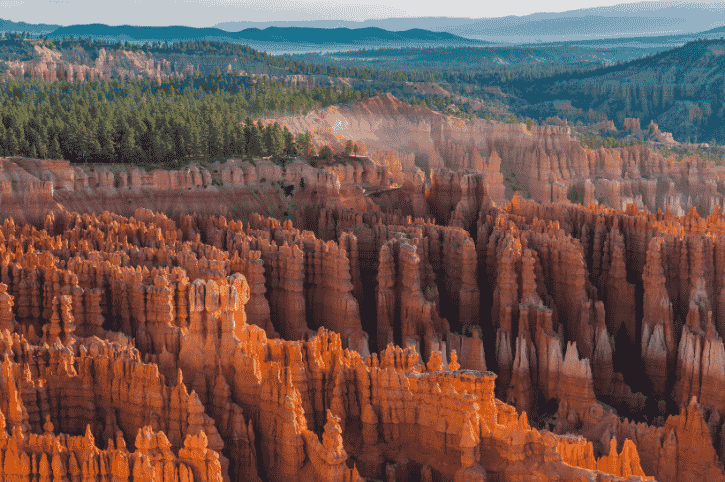 Hoodoos of Silent City From Inspiration Point, Bryce Canyon National Park