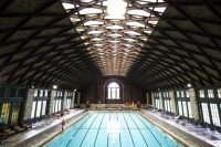 Indoor pool, Fairmont Le Chateau Montebello, Quebec, Canada