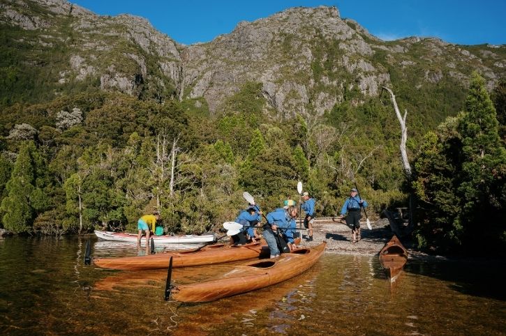 Kayaking at Dove Lake, Cradle Mountain National Park