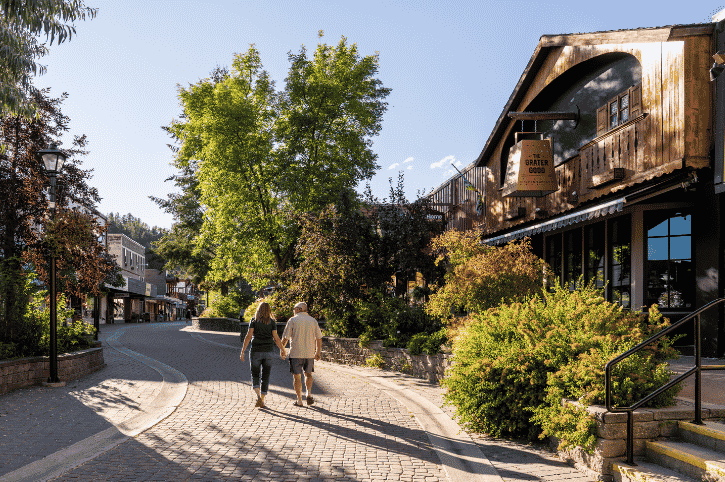 Walking in Kimberley, British Columbia, Canada