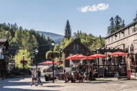 Outside dining, Kimberley, British Columbia, Canada