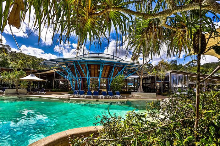 Swimming pool, Kingfisher Bay Resort, K'gari, Queensland