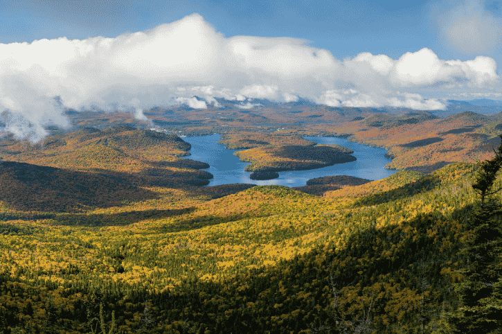 Lake Placid, from Whiteface Mountain