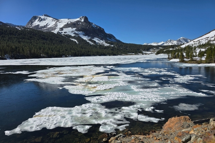 Lake Tahoe ice, California, USA