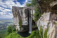 Lovers Leap Waterfall, Lookout Mountain near Chattanooga, border between Georgia and Tennessee