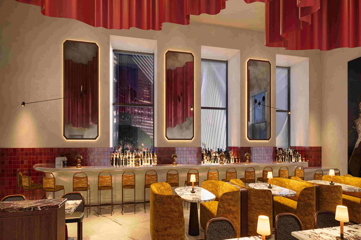 Restaurant , M Social hotel New York