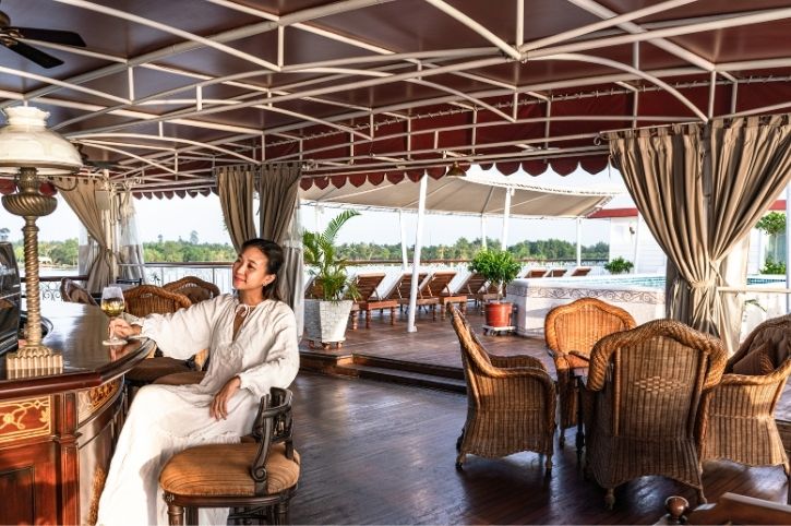 Mekong River Cruise, The Jahan, Pool Deck