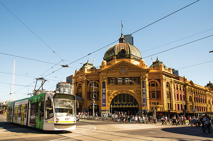 Flinders Street Railway Station, Melbourne, Victoria, Australia