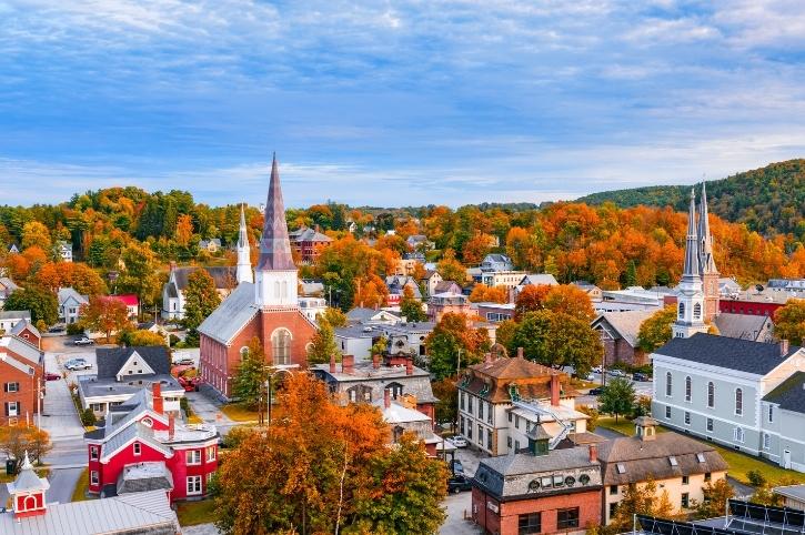 Montpelier Skyline, Vermont, New England