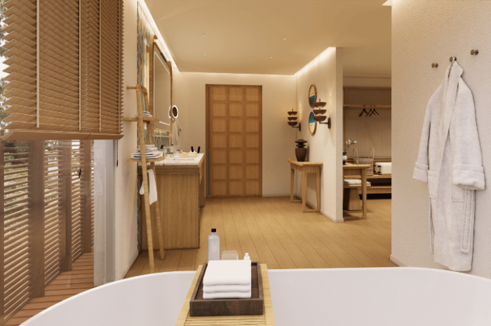 Internal photo bathroom Hilltop Ocean View Pool Villa OUTRIGGER Phi Phi Resort