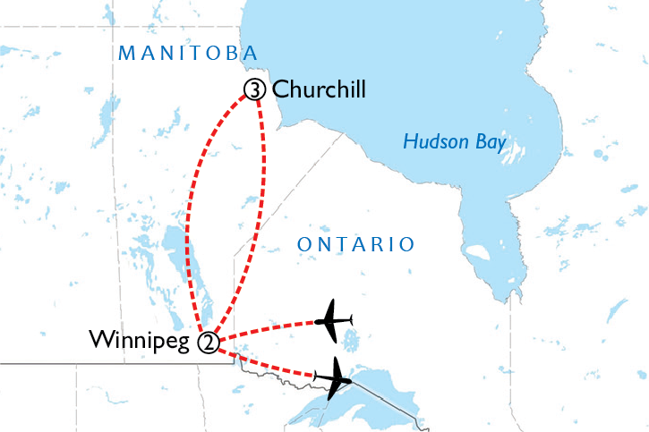 Map of Polar Bear Safari