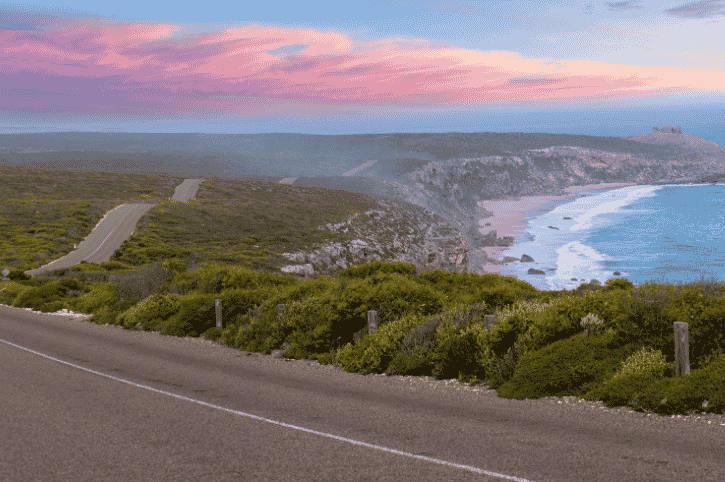 Road to Remarkable Rocks, Flinders Chase National Park, South Australia