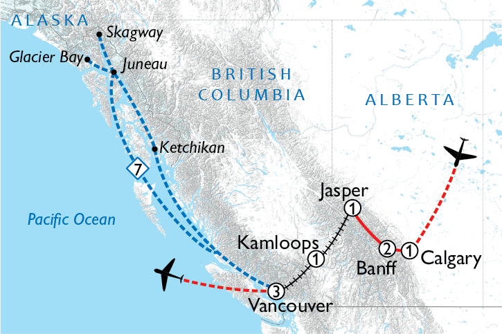 Rockies, Rail & Alaska Cruise