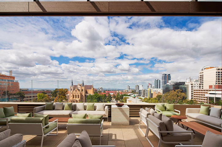View from the rooftop, Westin Perth, Western Australia