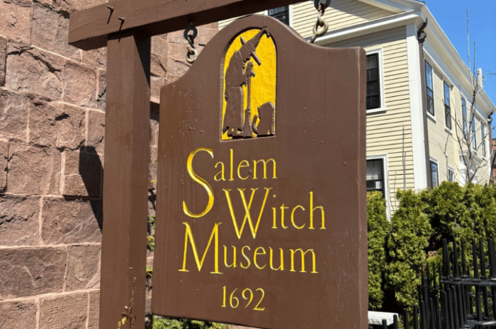 Salem Witch Museum Front Entrance Sign