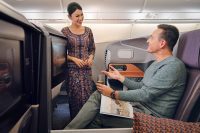 Business Class service with Singapore Airlines
