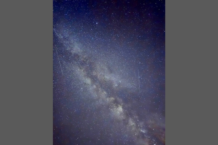Sky at night, Badlands National Park, South Dakota, USA