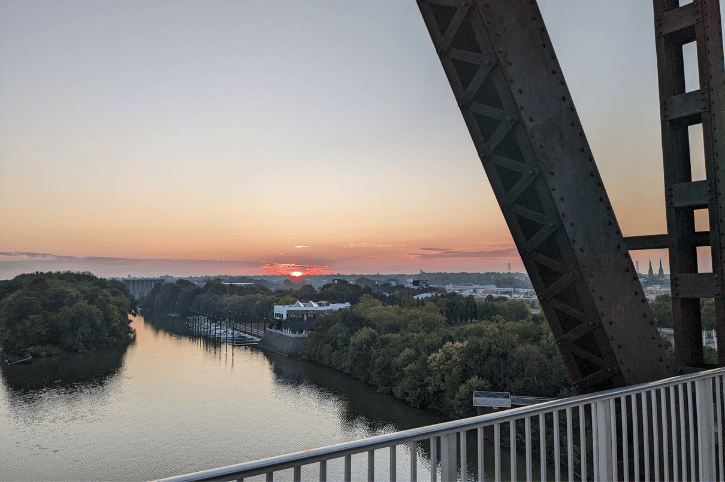 Sunrise, Big Four Bridge, Louisville